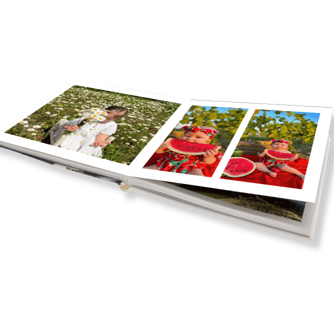 Nejlepší fotokniha. Luxusní plochá fotokniha online. - Elegantní Bílá